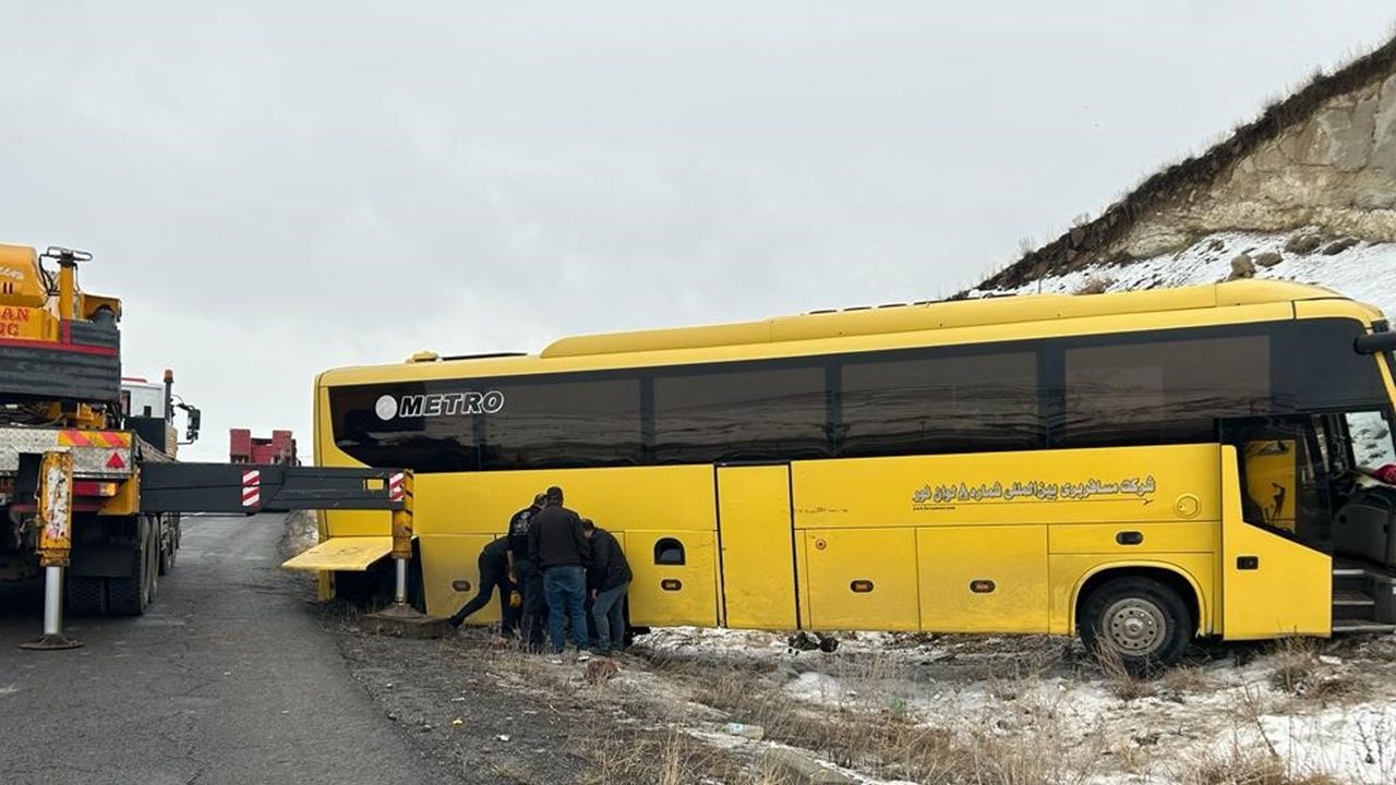 Erzurum’da otobüs kazası