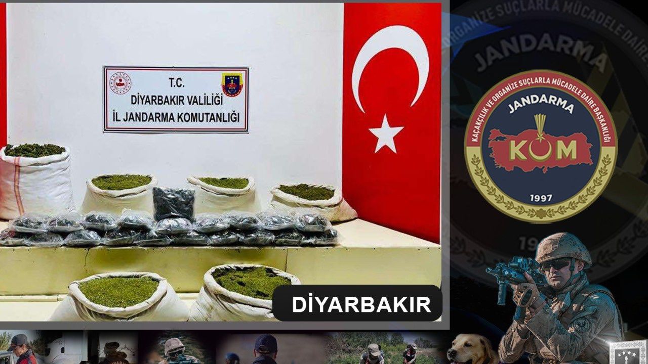 Diyarbakır’da narkotik operasyonu: 114 kilo uyuşturucu yakalandı