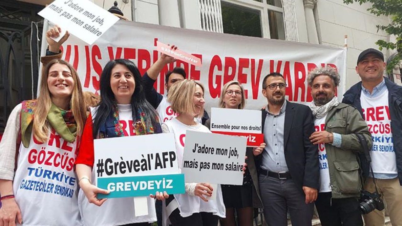 AFP’de grev: Gazeteciler insanca yaşam ücreti istiyor