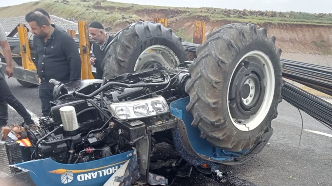 Diyarbakır Eğil’de traktör devrildi: 1 yaralı