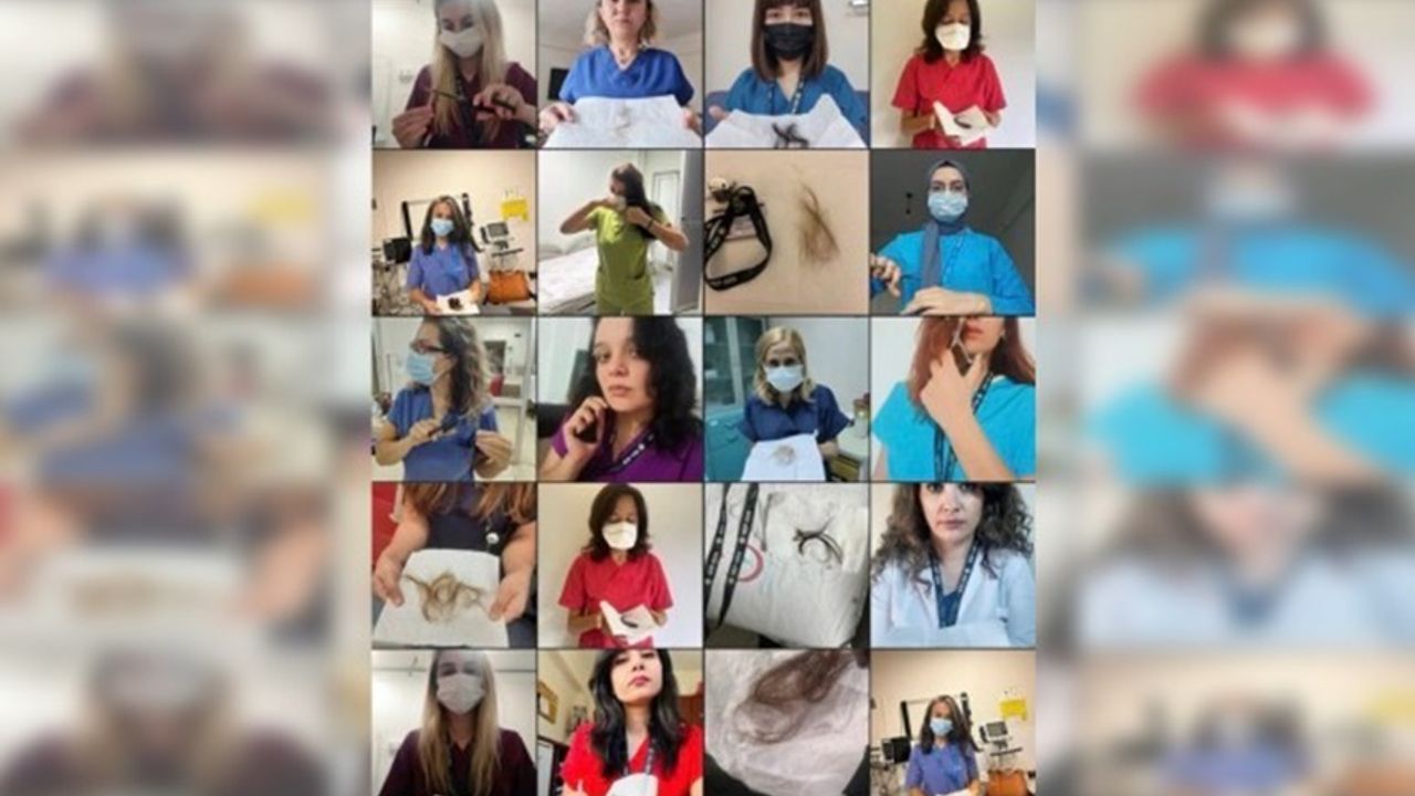 Hastanedeki şiddet protestosu: Hemşireler saçlarını kesti