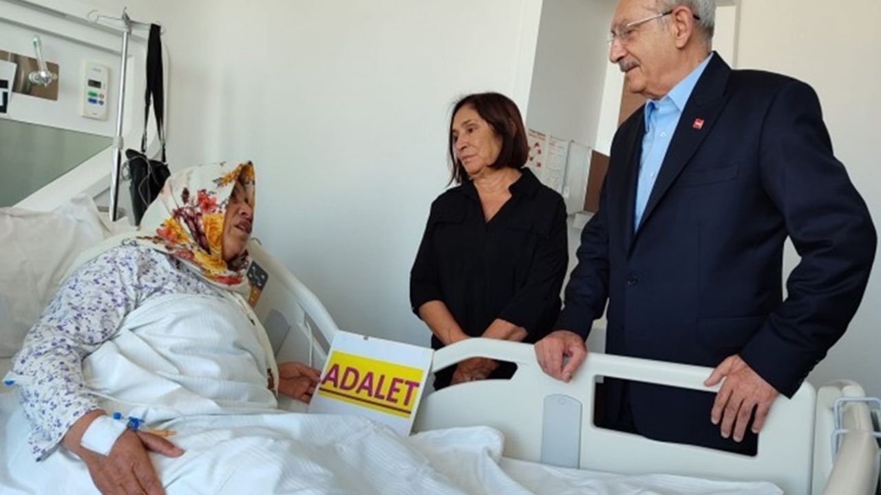 Kılıçdaroğlu’ndan Emine Şenyaşar’a hastanede ziyaret