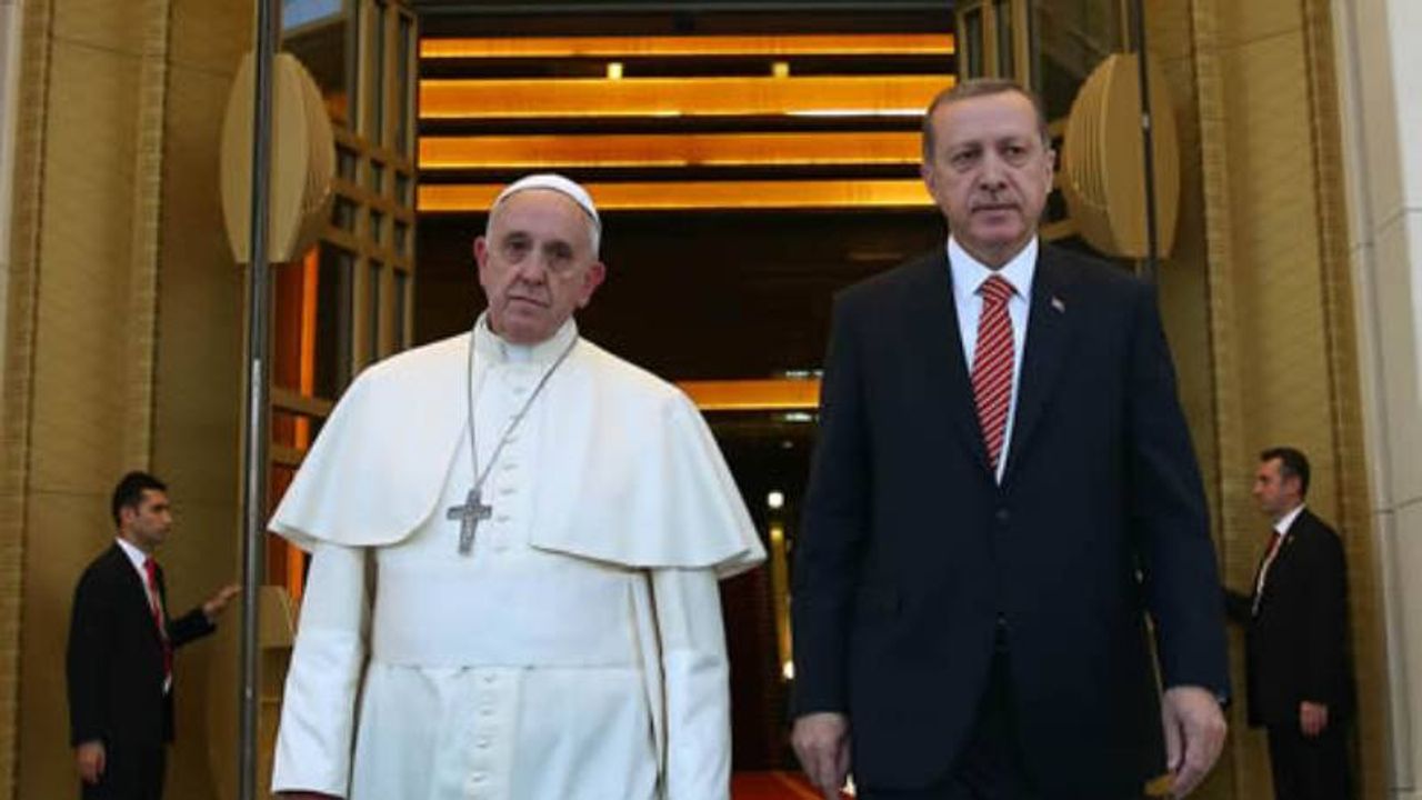 Erdoğan, Papa ile görüştü