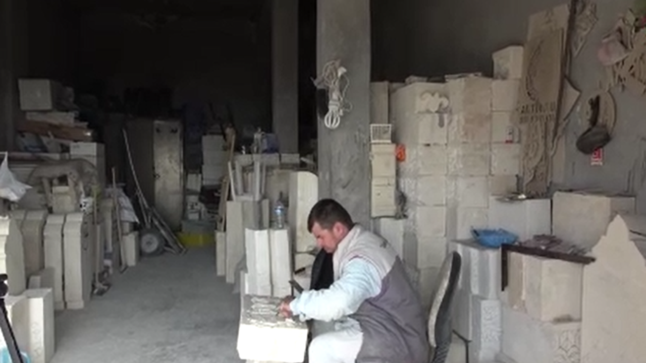 Mardin'in Katori taşı usta ellerde sanata dönüşüyor