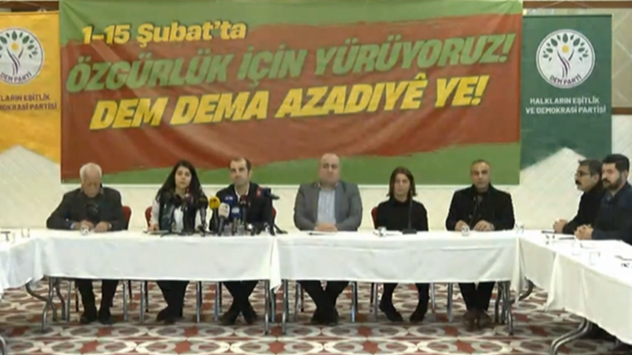 1 Şubat'ta Öcalan için yürüyüş başlatılacak