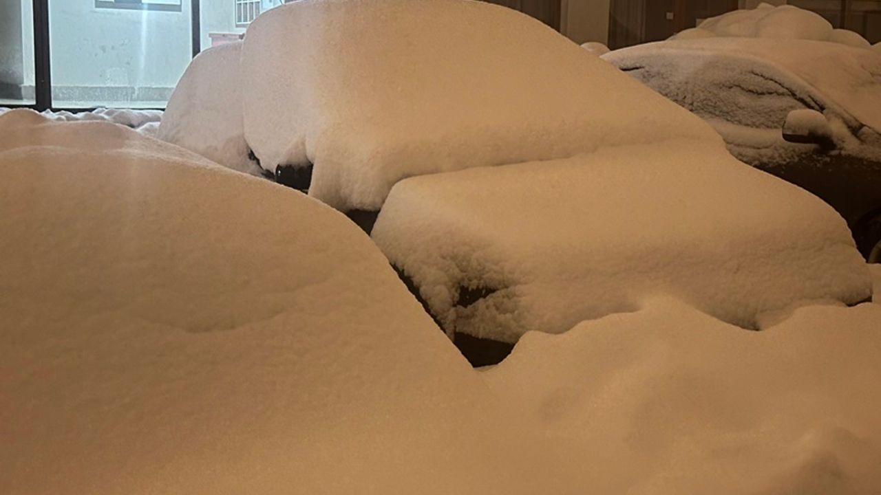 Yüksekova’da 40 santimetre kar, araçlar kara gömüldü