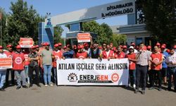 İşten atılan DEDAŞ işçilerinden oturma eylemi