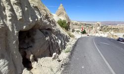 Peri bacalarının üzerinde ağır tonajlı yol tahribatı