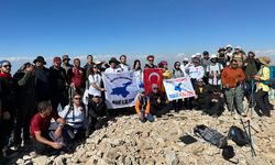 Van Gölü'nün korunması için Artos Dağı'na tırmandılar