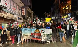 İsrail’in Gazze saldırısı Ağrı’da protesto edildi