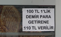 100 lira bozuk para getirene 110 lira