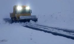 Elazığ’ın yüksek kesimlerinde karla mücadele sürüyor