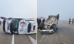 Elazığ’da sis ve gizli buzlanma: Kazada 4 yaralı