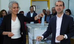 DBP eşgenel başkanları Diyarbakır’da oy kullandı