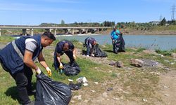 Dicle Nehri çevresinde atık temizliği