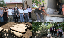 AKP’liler tahrip etmişti: Alevi Bektaşi Dergahı’na ait mezar taşları yerine konuldu