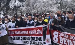 TTB Meclis önünde haykırdı: 8 Şubat’ta G(ö)revdeyiz