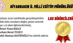 Diyarbakır’da LGS başarısı