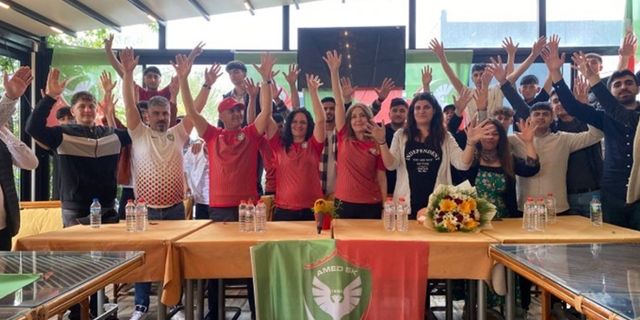 Yeşil Sol Parti adaylarından Amedspor Taraftarlar Derneği’ne ziyaret