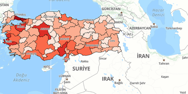 Bölge illerinin nüfus sayılarındaki son durum