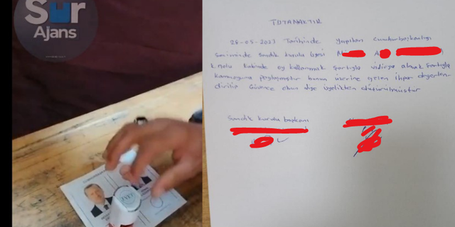 Diyarbakır Barosu’nun girişimiyle açık oy kullanan sandık görevlisinin görevine son verildi