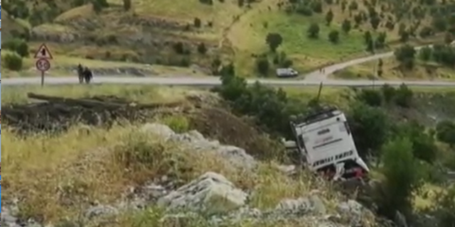 Şırnak’ta otobüs kazası: 2 yaralı