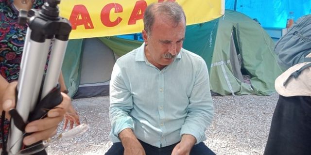 Akbelen'de Yeşil Sol Parti Eşsözcüsü Akın ve milletvekillerine müdahale