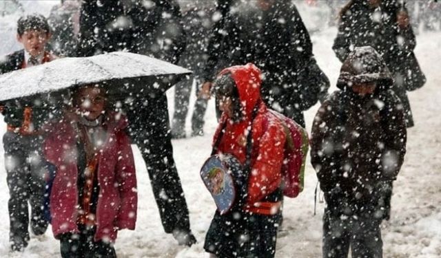 Kar yağışı nedeniyle o illerde eğitime ara verildi