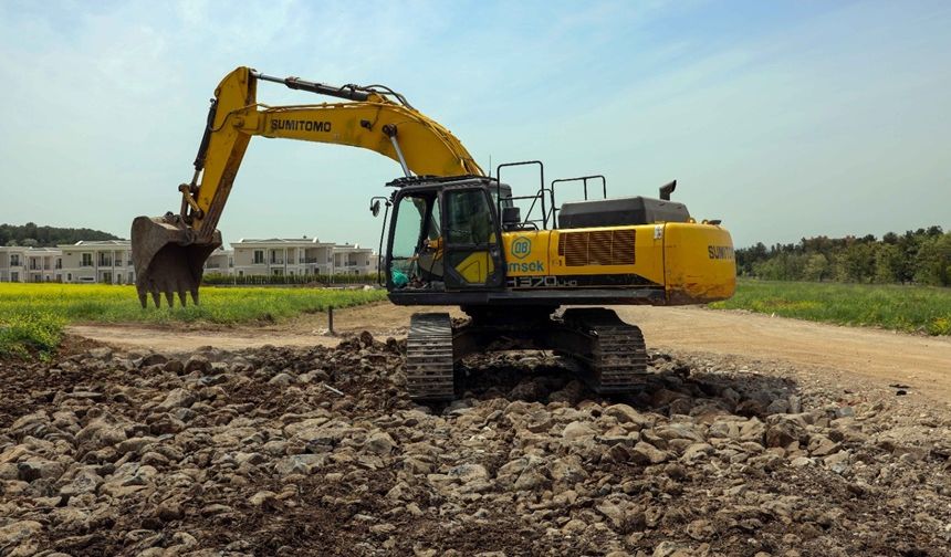 Diyarbakır’da Tekonokent Sur imar yolu yapılıyor