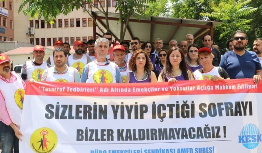 Diyarbakır BES’ten ‘Kamuda tasarruf' paketine tepki: Fatura halka kesildi