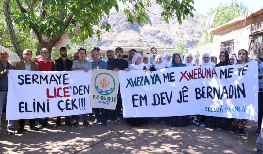 Diyarbakır Lice'de maden protestosu: Geçit vermeyeceğiz