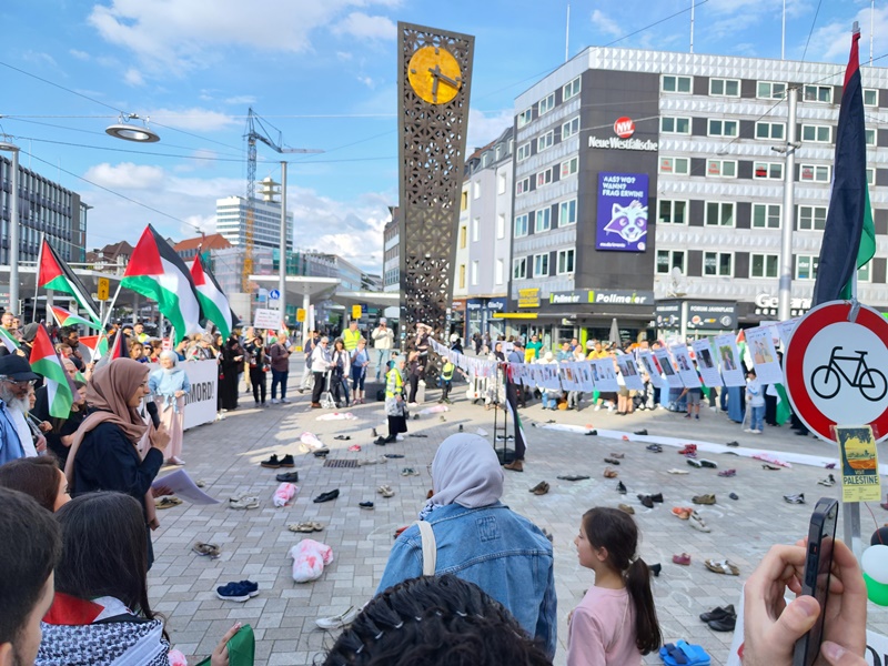Gocmenler Protesto Filistin Bielefeld