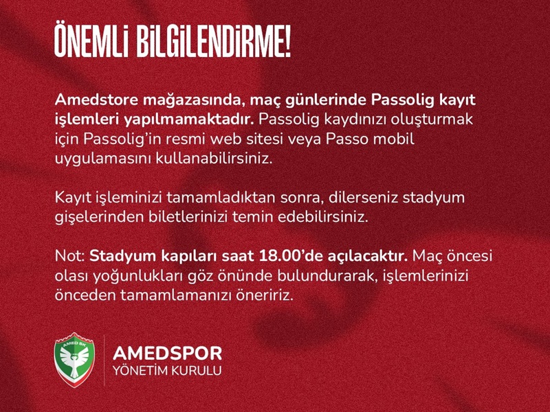 Amedspor Kayitlari